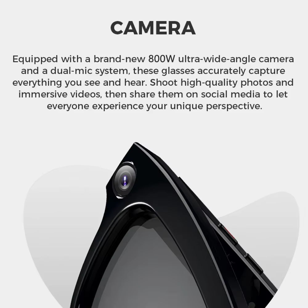 AI Smart Glasses with 4K Camera