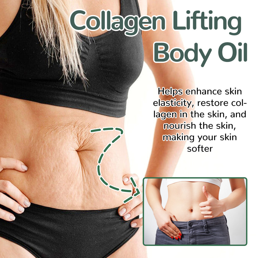 Pregnancy-Safe Collagen Firming Body Oil for Stretch Marks & Loose Skin